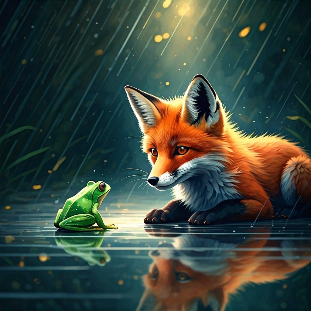 Fox Meets Frog