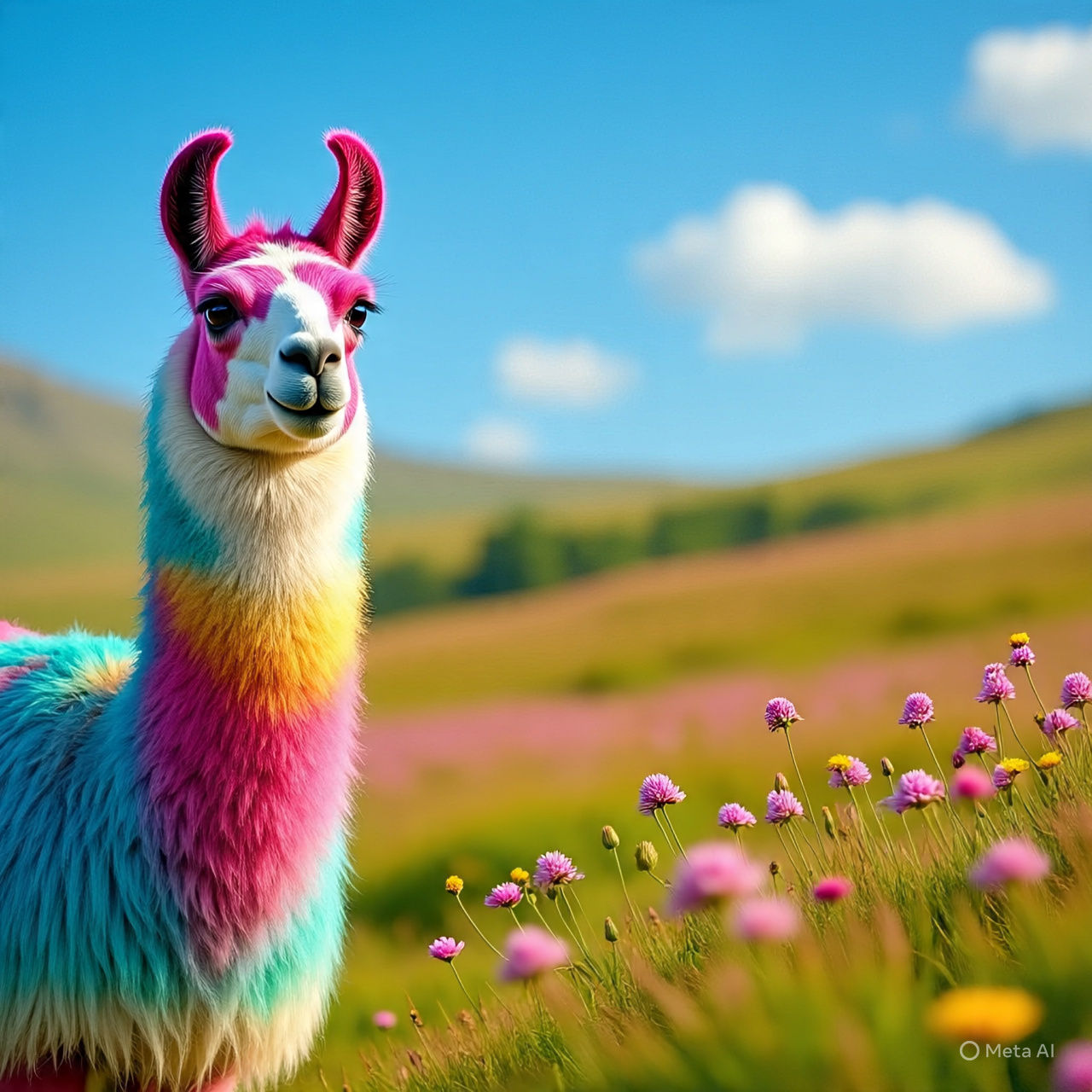 Llama in  multicolour