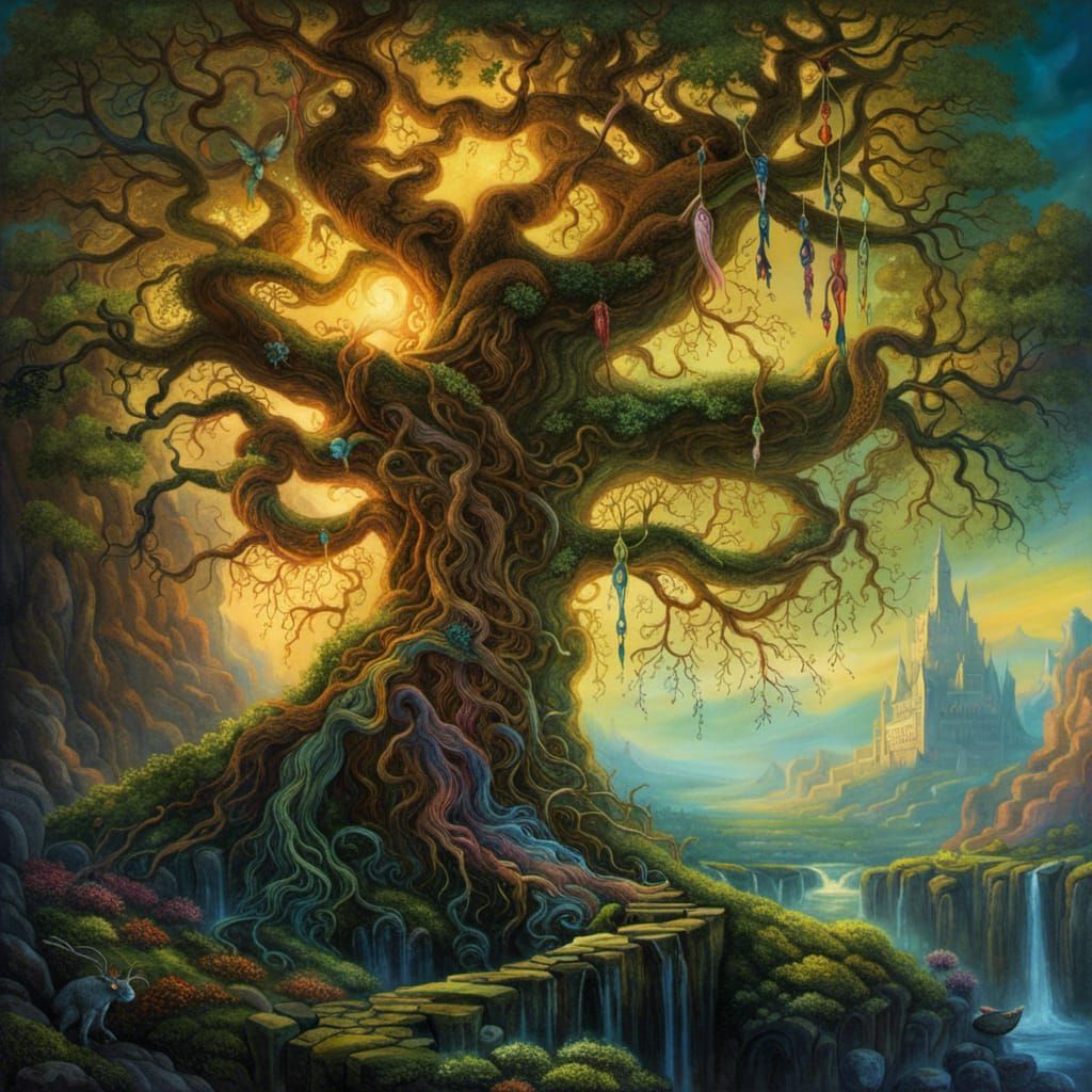 A tree touched by the swamp witch
