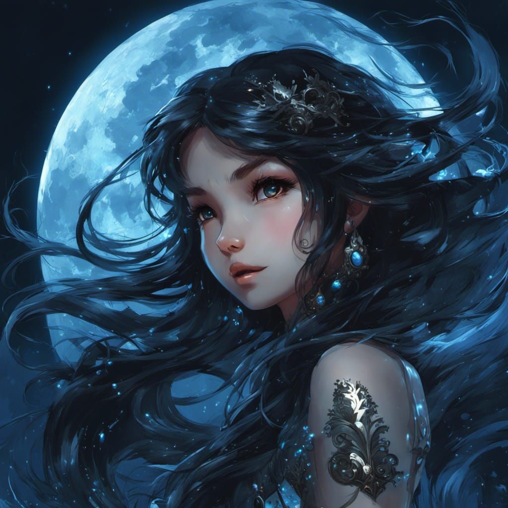 Luna the Mermaid V3 - AI Generated Artwork - NightCafe Creator