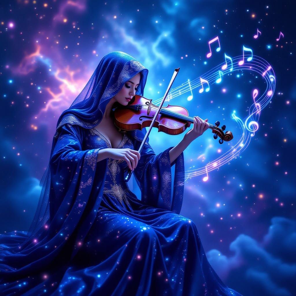 Astral violin player
