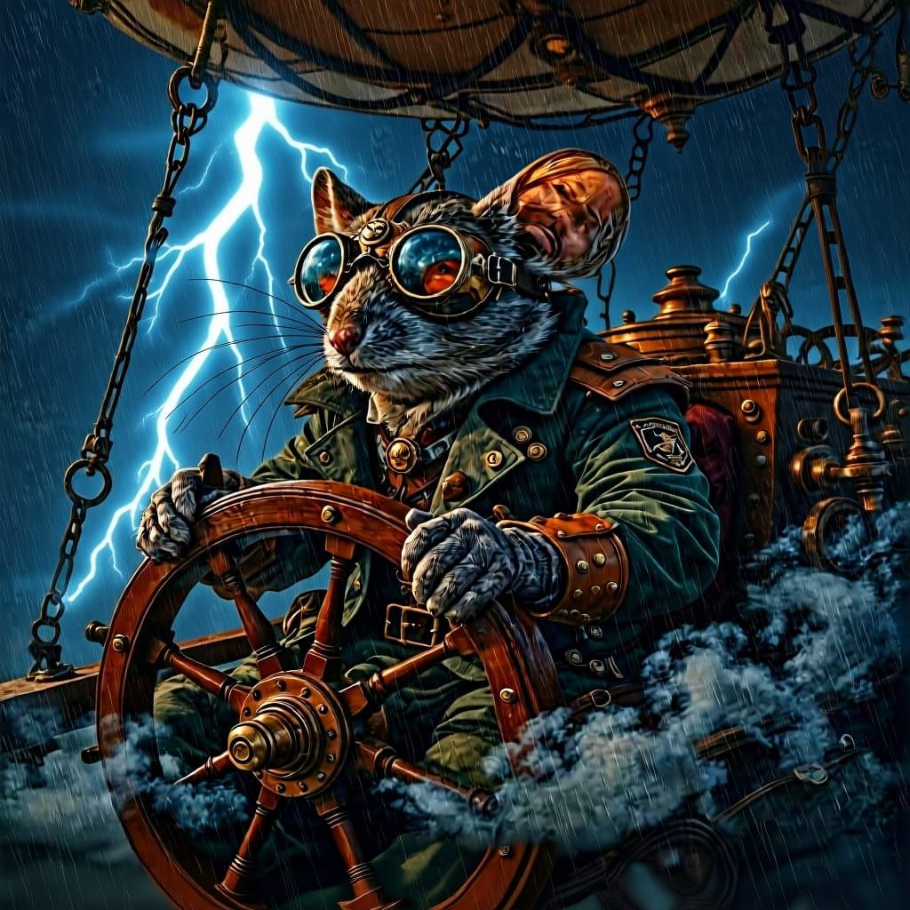 No Place For An Airship, Nonny  by @a Nonny Mouse