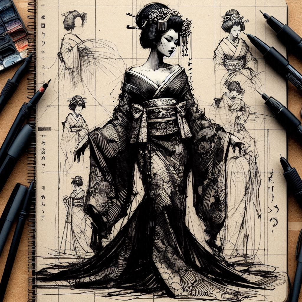Geisha sketch