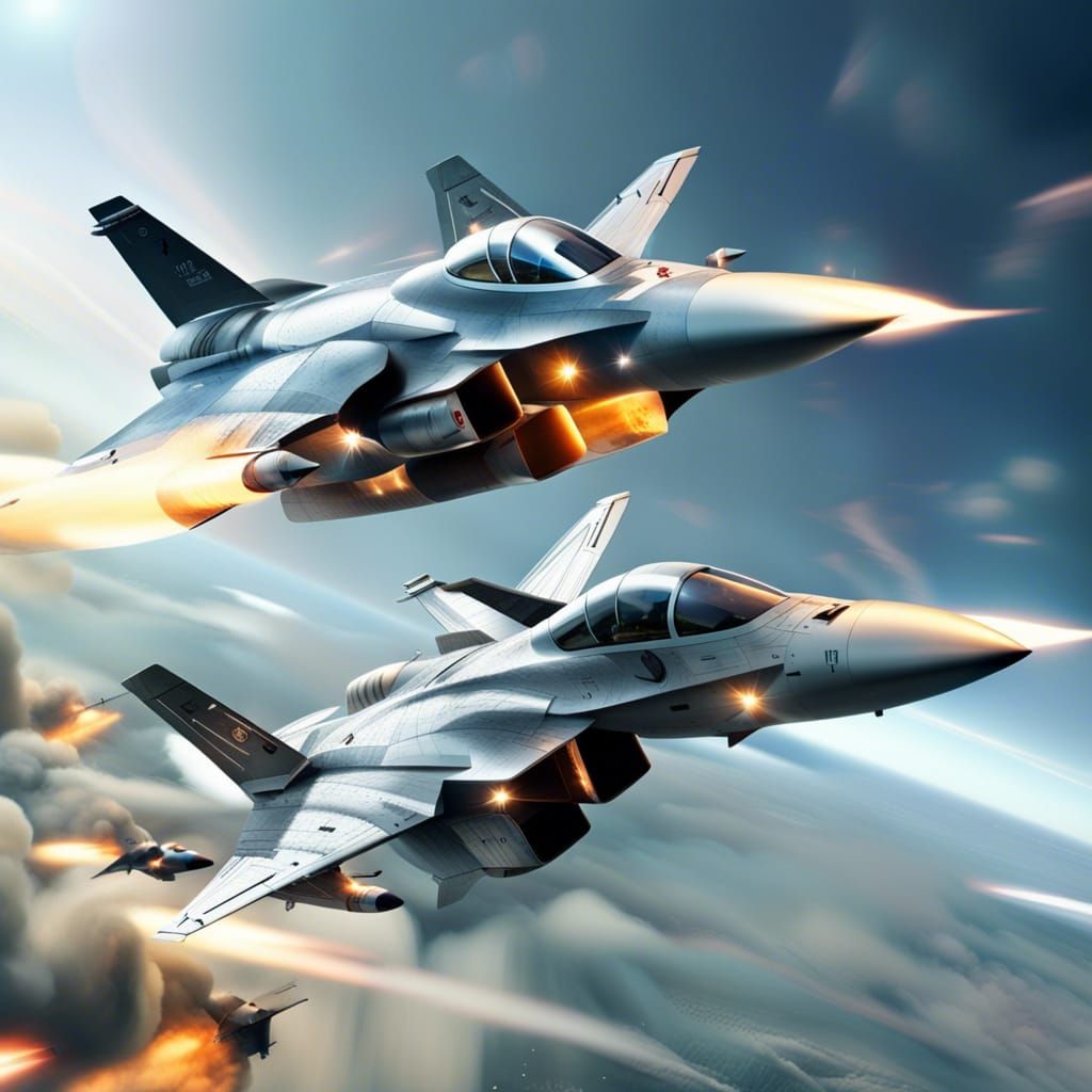 Jet fighters - AI Generated Artwork - NightCafe Creator