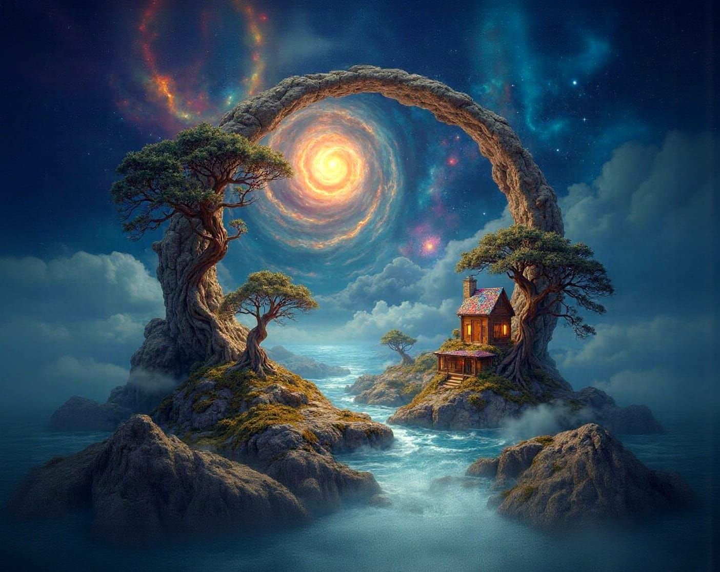 Impossible epic surreal Distorted unbalanced reality masterpiece by Patrick Woodroffe and Alexander Jansson ...  by @AutumnBear