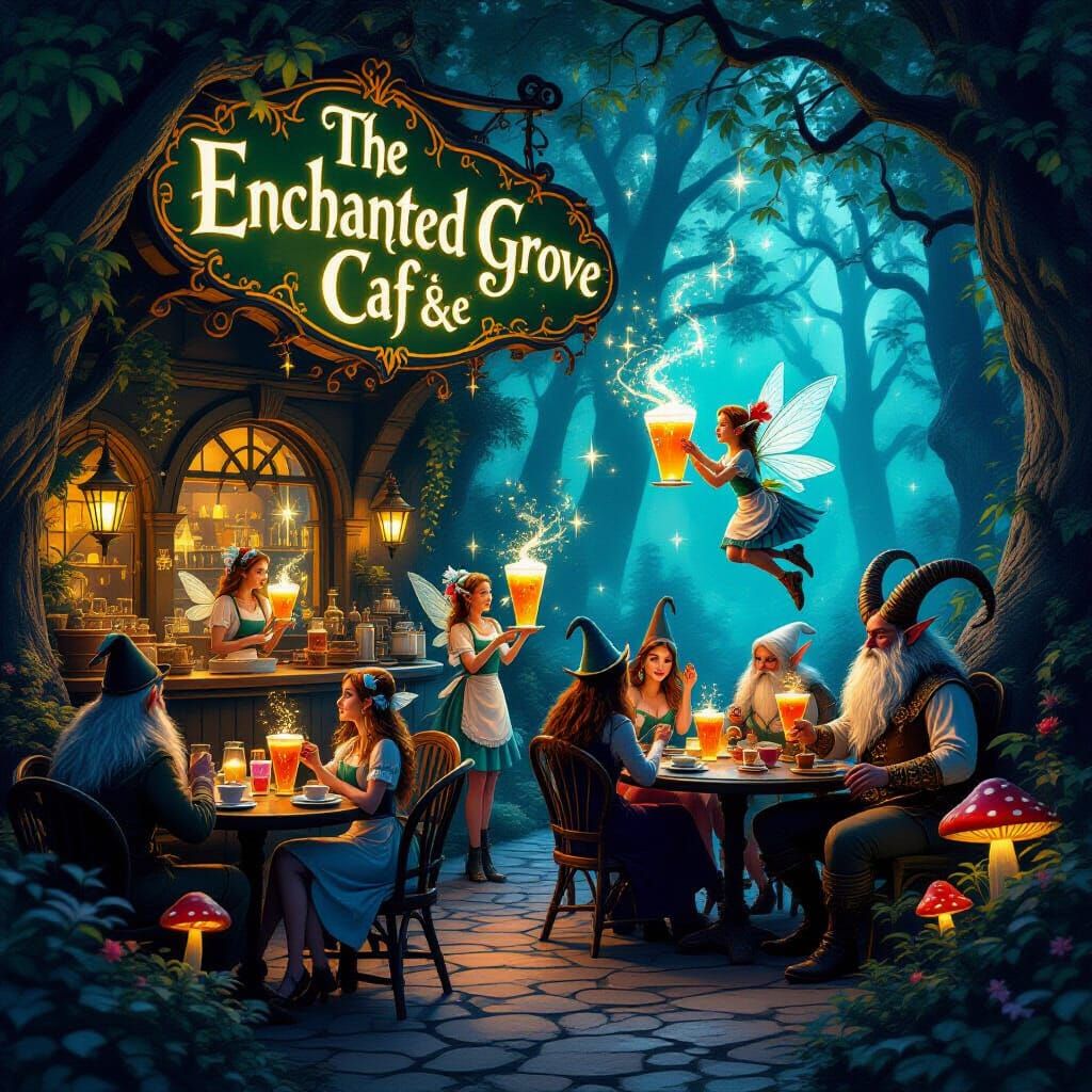 The Enchanted Grove Café  by @Sumaya Ali
