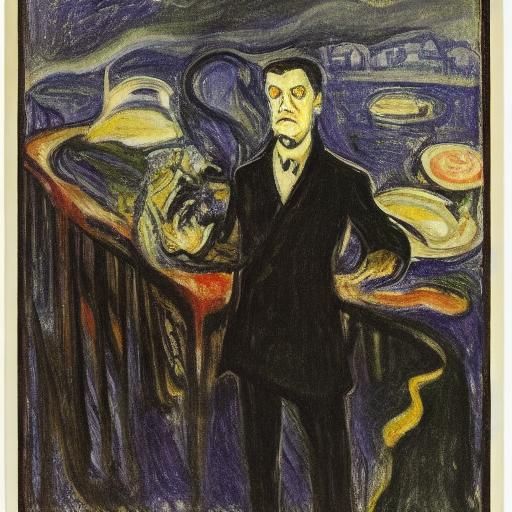 Vampire's midnight lunch
Masterpiece by Edvard Munch and Ott...