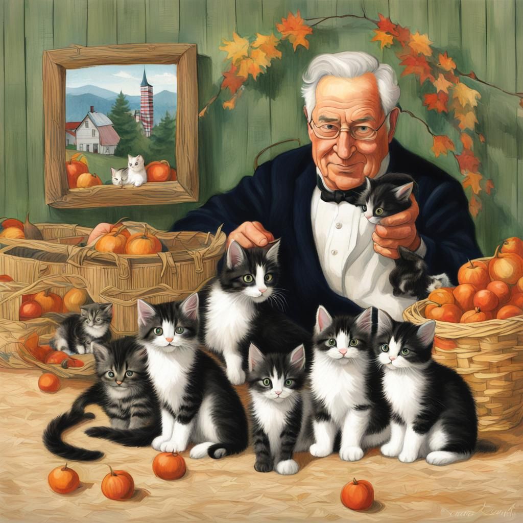 Vermont and kittens