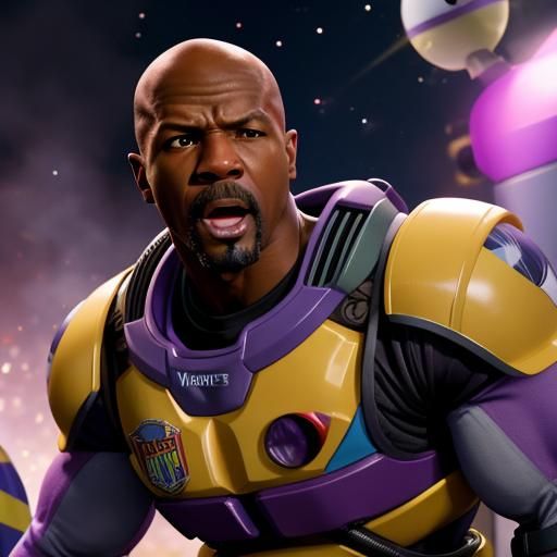 Terry Crews yelling at buzz lightyear - AI Generated Artwork ...