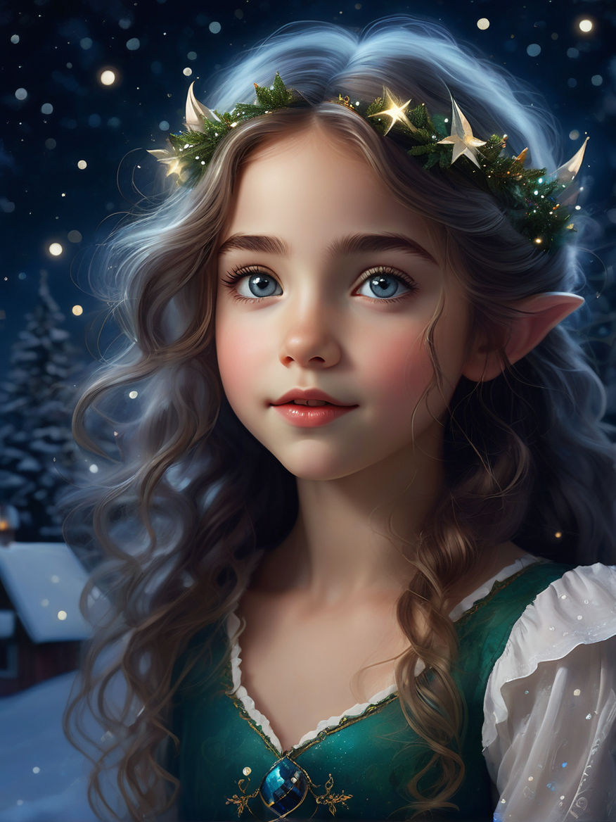 Winter Wonderland Elf Portrait