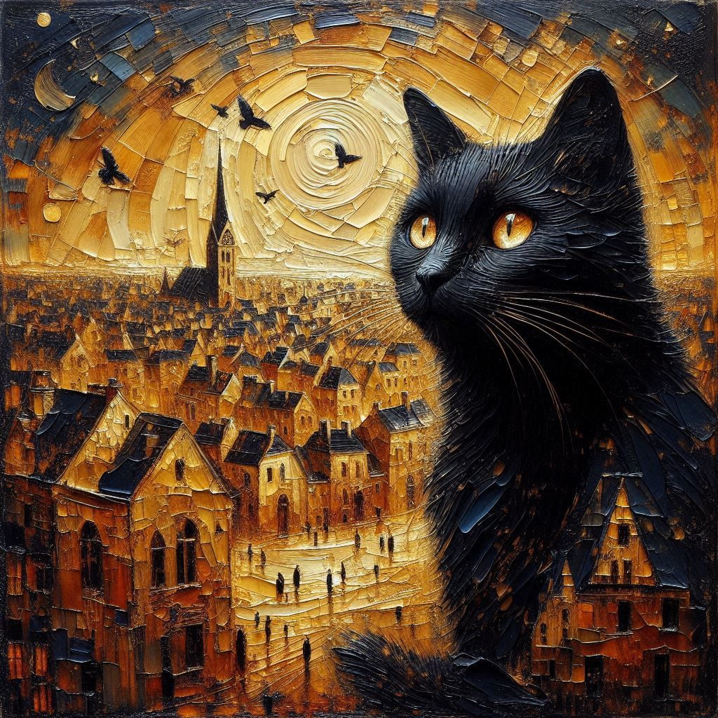 The cat of the golden city
