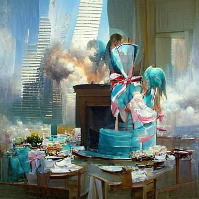 9/11 gender reveal party with Hatsune Miku