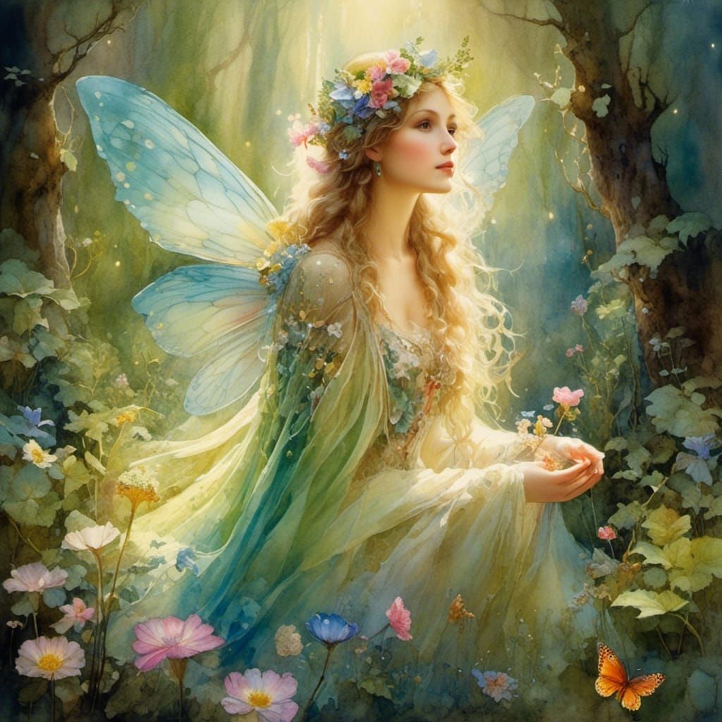 <lora:Fairy Portrait:1.0> "pretty fairy in forest 