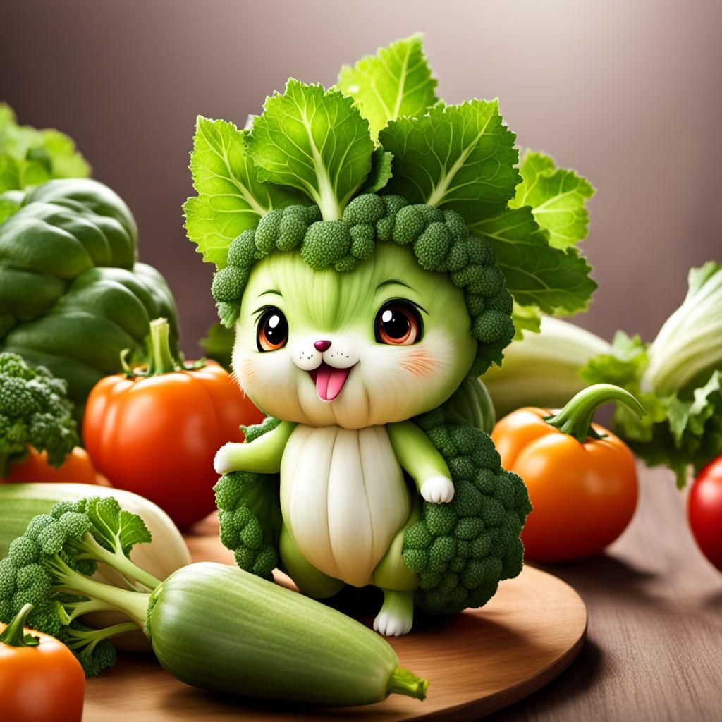 chibi broccoli   by @dariusXL