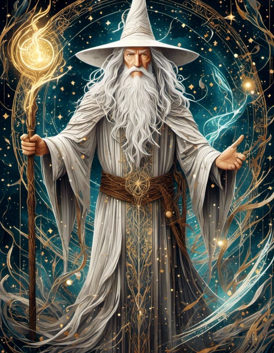 Gandalf the White - AI Generated Artwork - NightCafe Creator