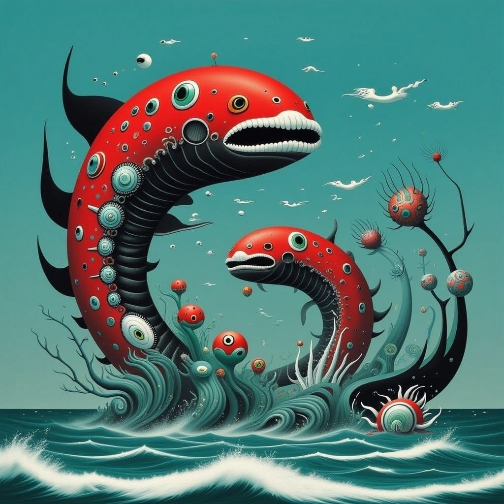 <lora:KRAKEN SEA:1.0> Robot fish