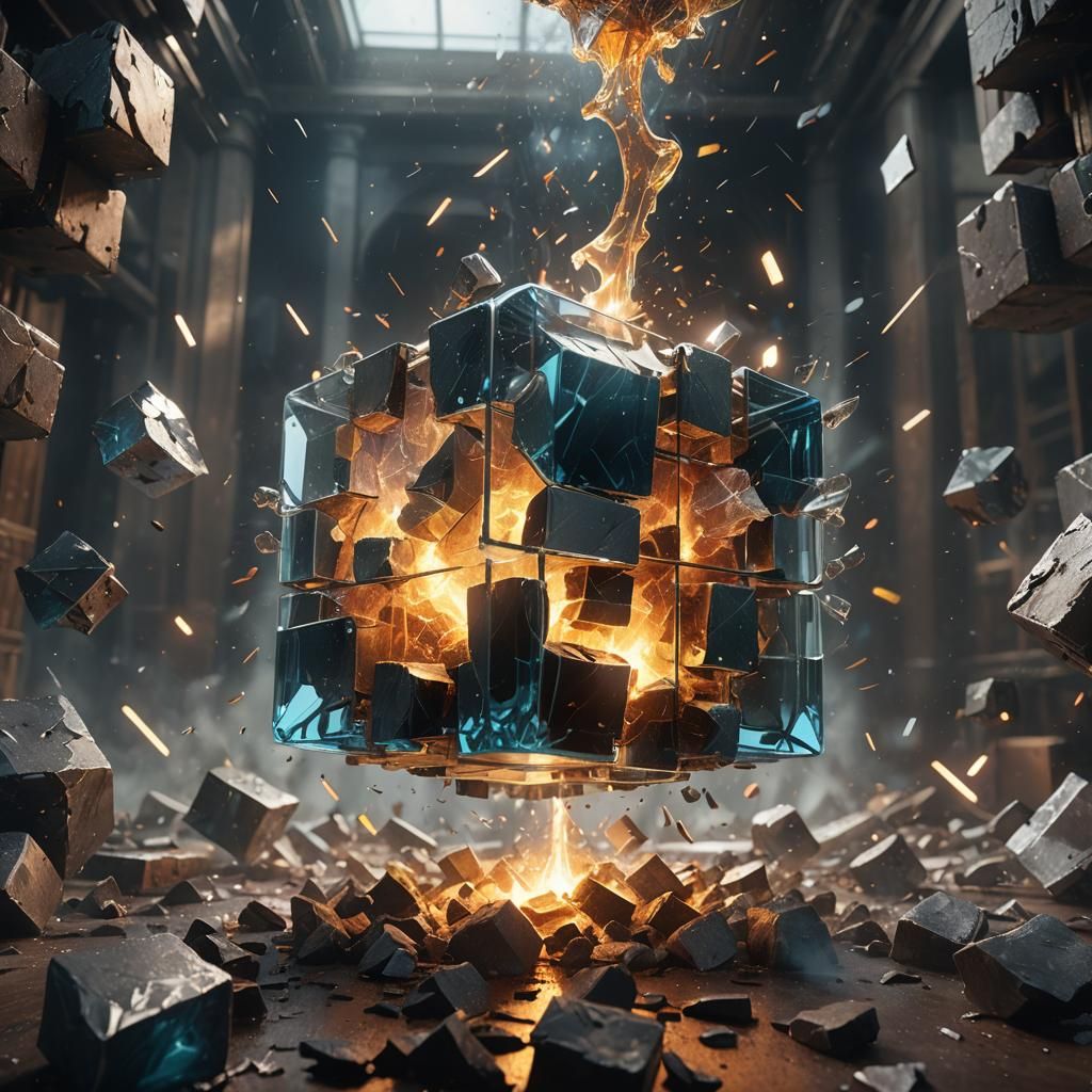 glass explosion
