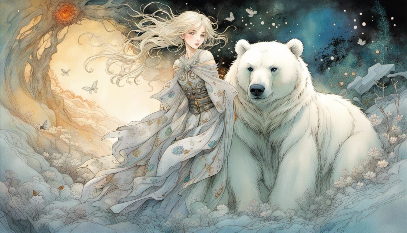 A girl on a quest to save a white bear prince  by @CoinCastle