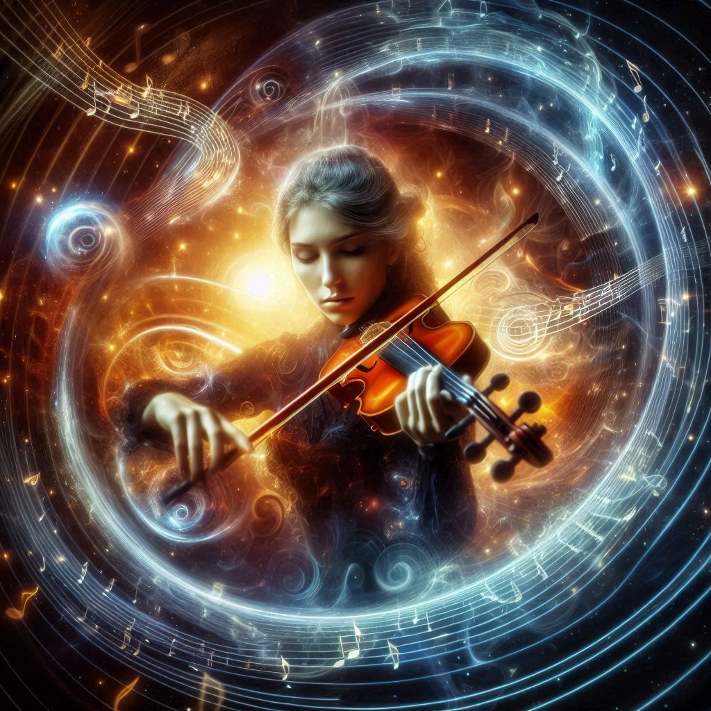 Woman playing violin
