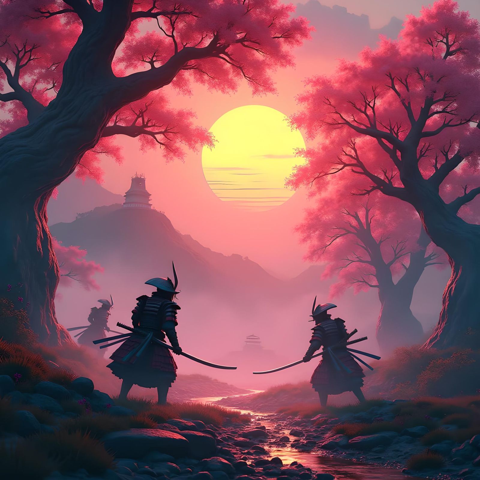 Samurai Warriors: Detailed Fantasy Concept Art