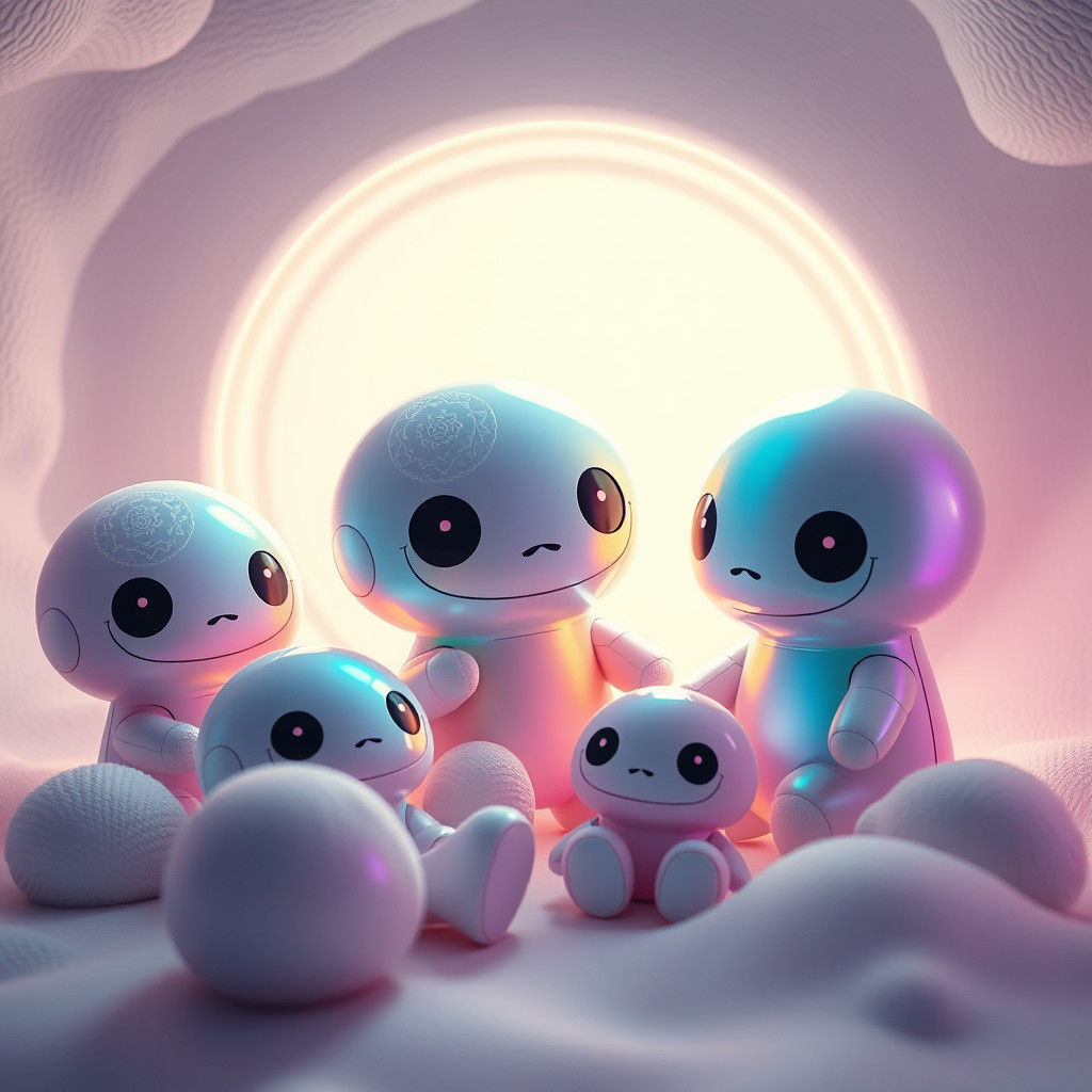 Super safe futuristic soft toys.  by @Eto Demerzel