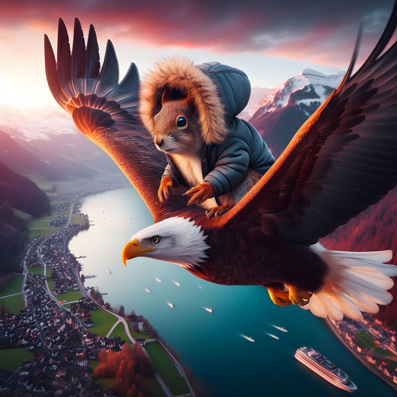 The Squirrel Adventures -  A Squirrel Riding No hands!!