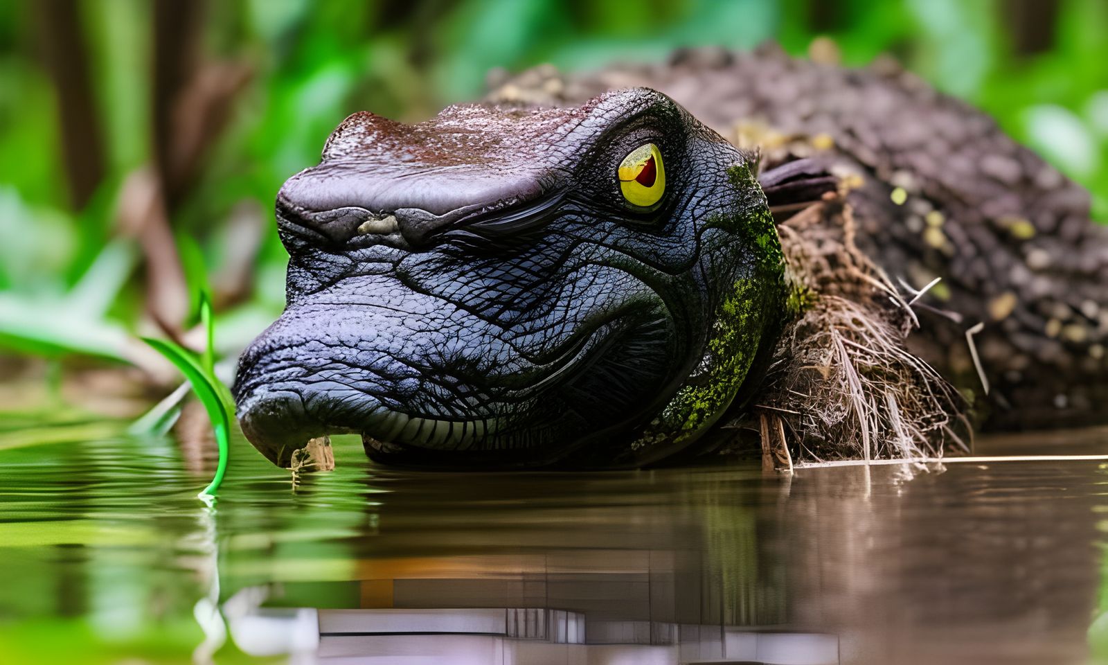 Ugly Deformed Creature in Swamp  by @Dabbler