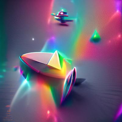 floating prism in outer space 8k resolution 8K 3D beautiful ...