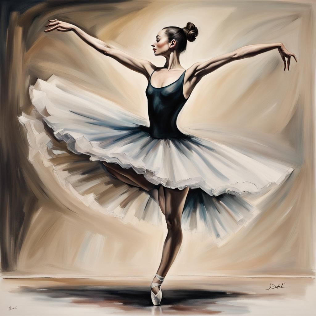dali style ballerina dancing