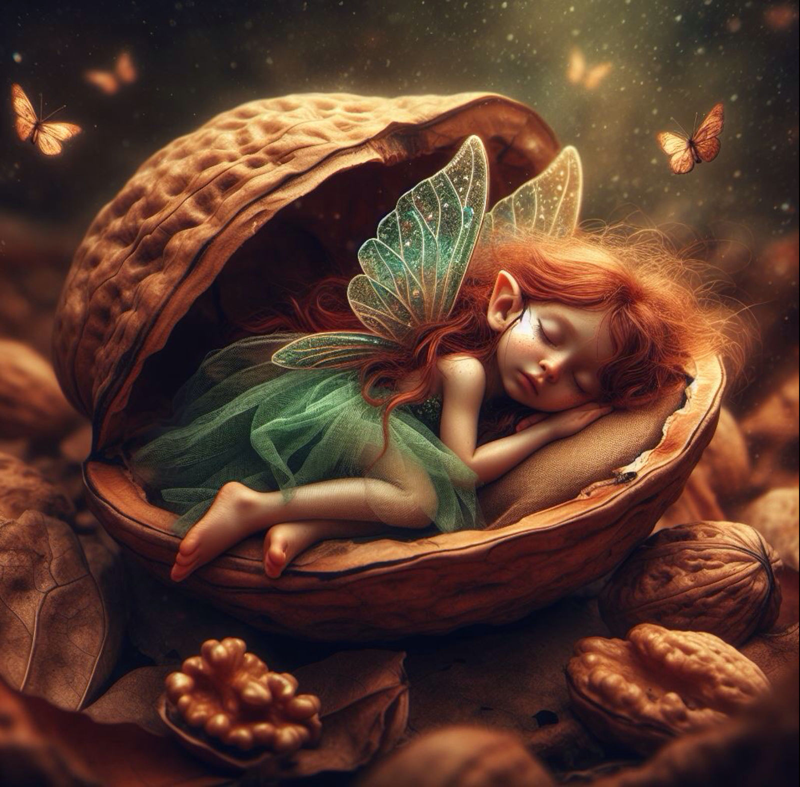 Fairy in a walnut shell