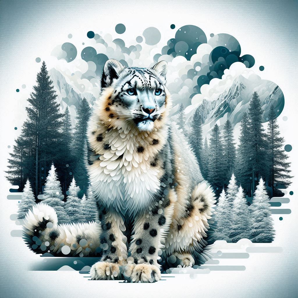 נמר שלג זה יצירת אומנות