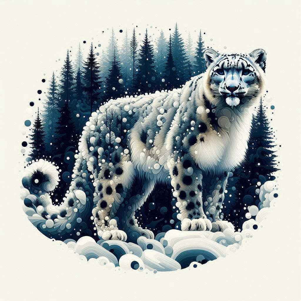 נמר שלג זה יצירת אומנות