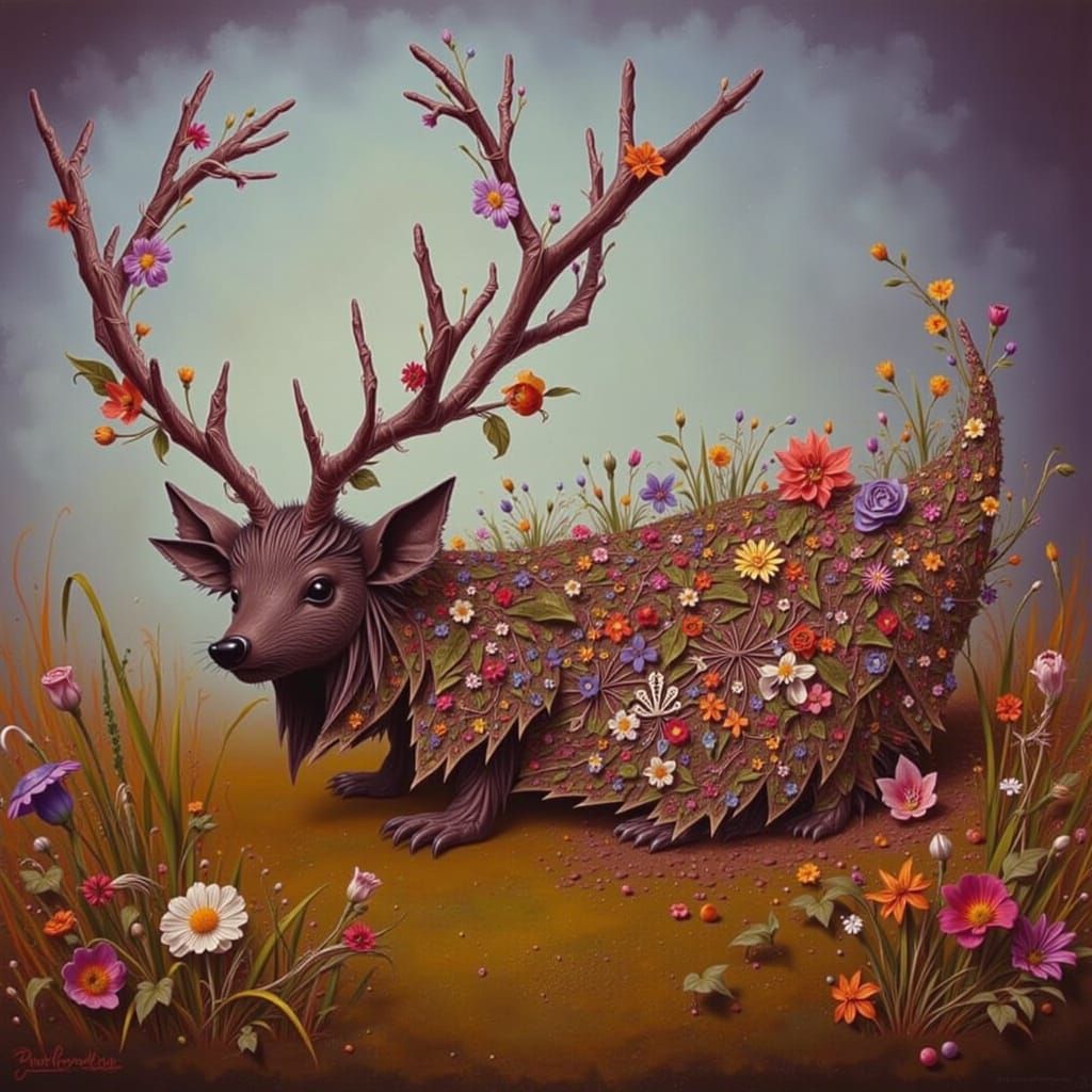 <lora:ORIGAMI STAG:1.0>