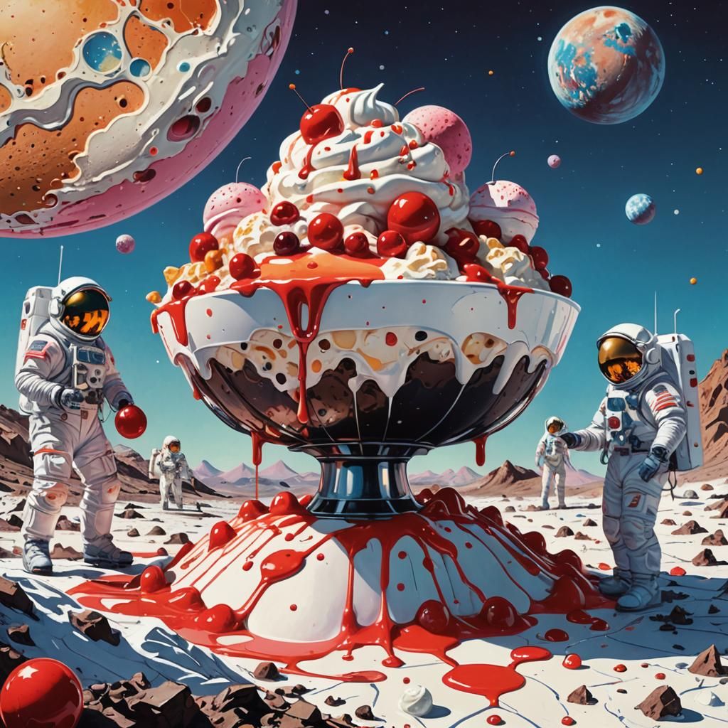 Ice Cream on Pluto  by @JollyNewt