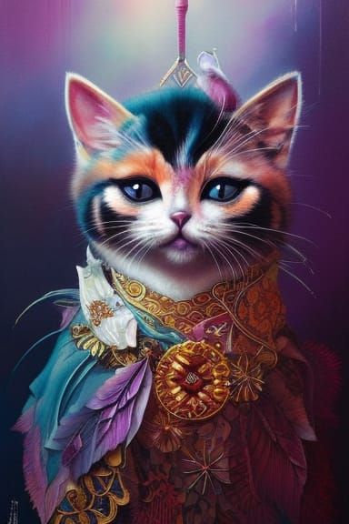 Fancy Cat - Ai Generated Artwork - Nightcafe Creator