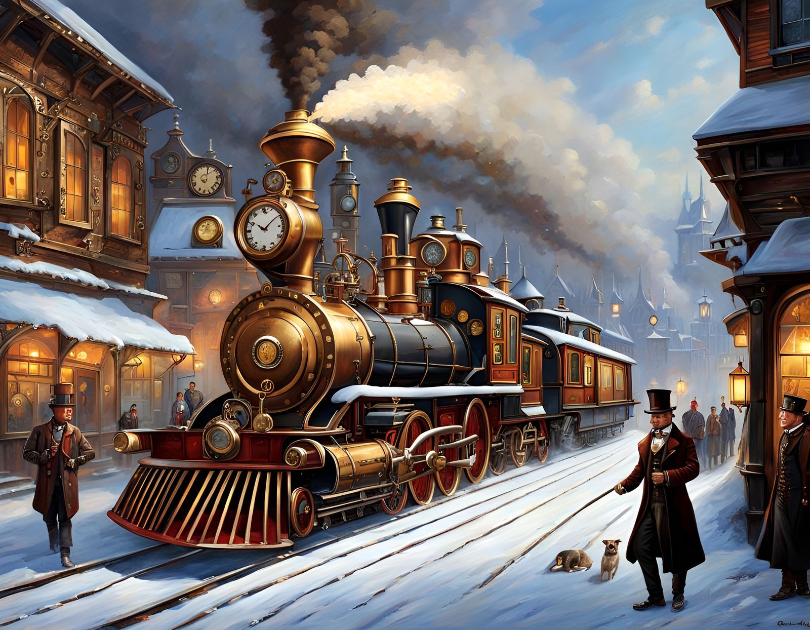 Steampunk Winter Wonderland   by @JACK ANDREASEN