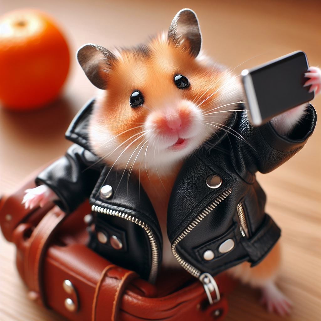 Hamster selfie