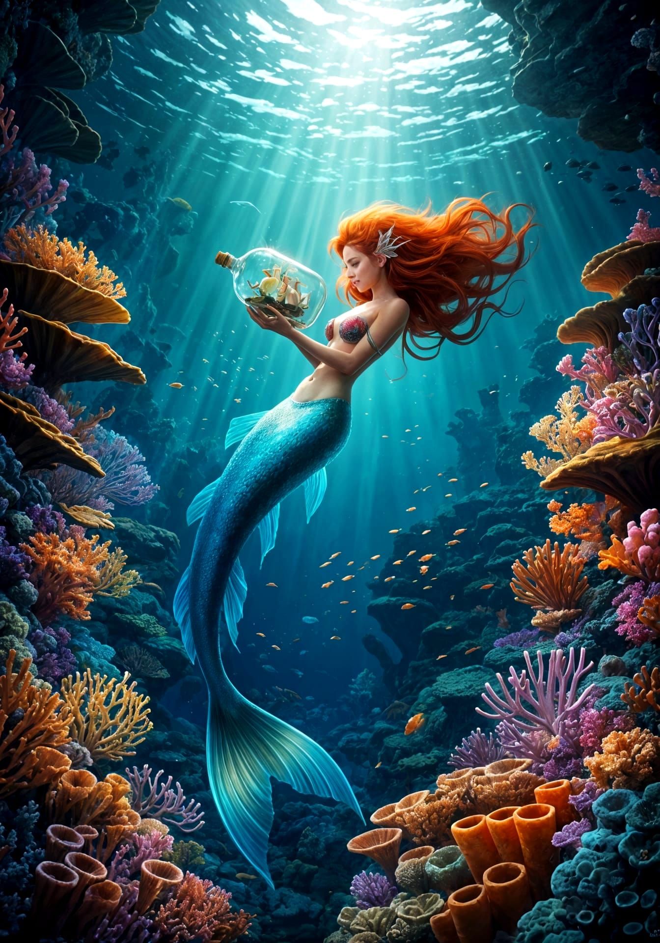 mermaid's world  by @dizzy