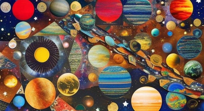 The Multiverse collage - AI Generated Artwork - NightCafe Creator