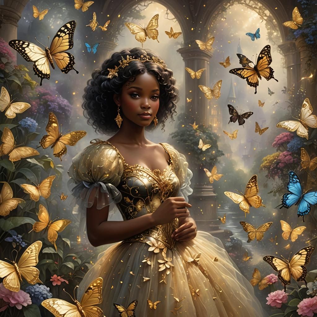 Gold Papillon
