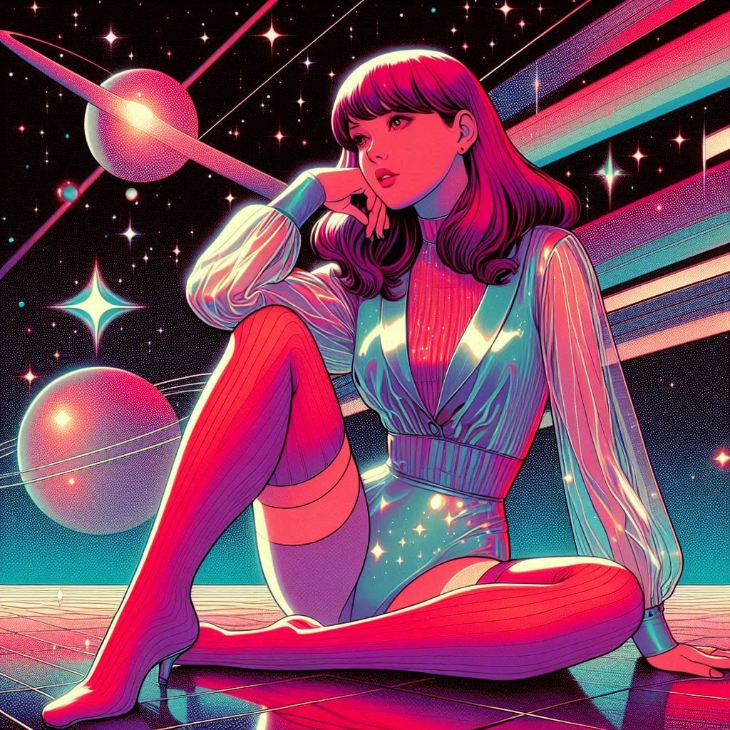 (((70s 80s))) (((sci-fi))) art (((hajime sorayama))) (((retr...