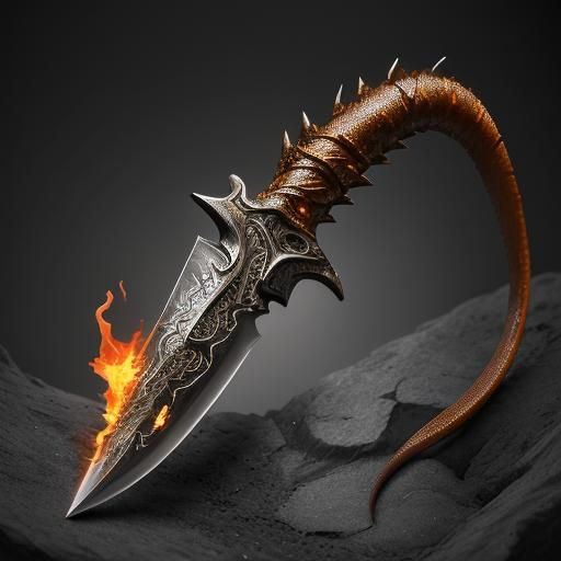 Salamander Dagger - AI Generated Artwork - NightCafe Creator