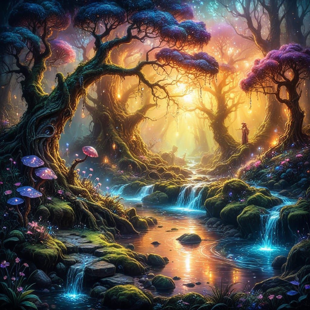 Enchanting Forest Glade 🌳🍄🧚