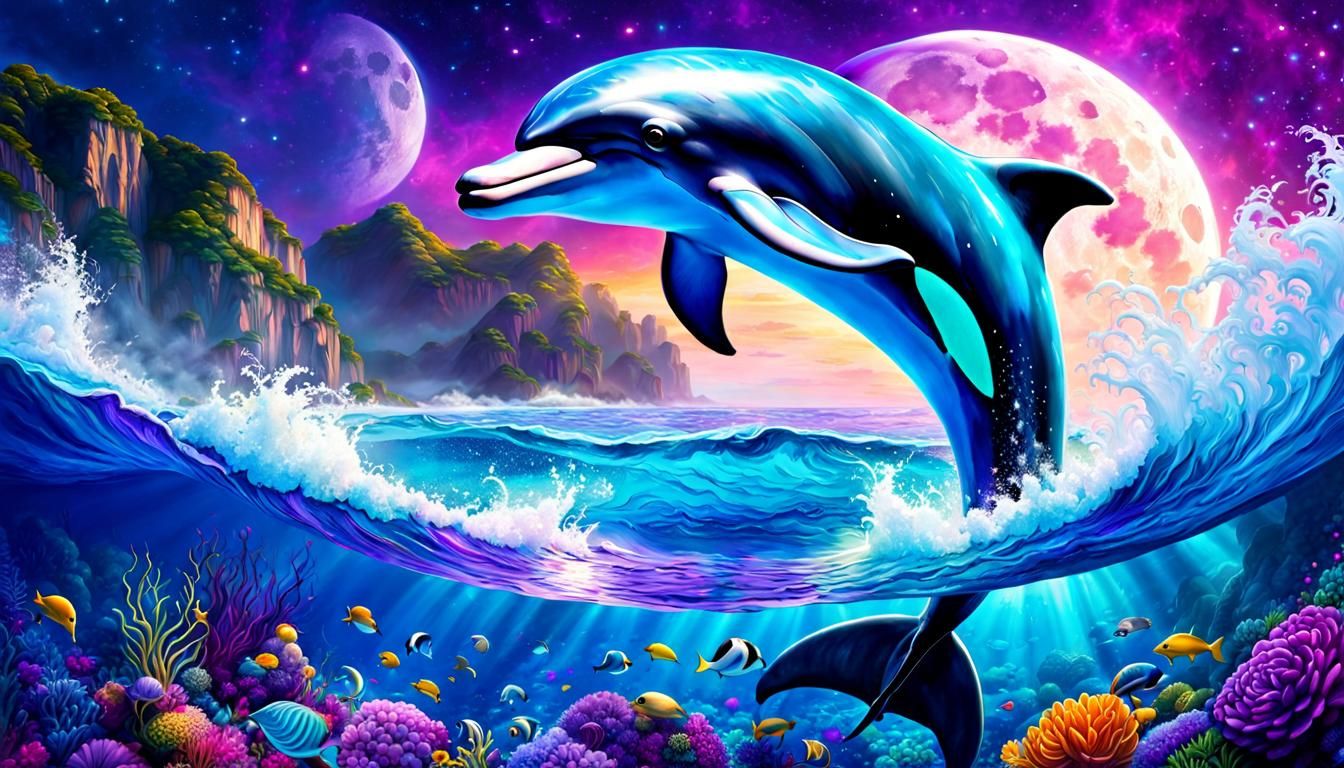 DOLPHIN LOVE  by @BIG