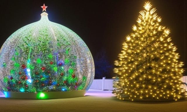 Things Where They Don't Belong 2 a xmas tree in a xmas ball