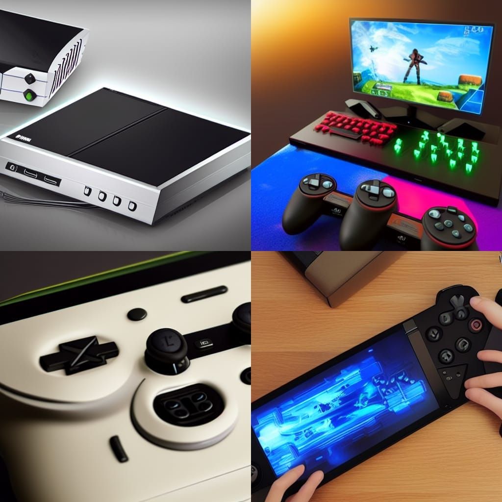 Next generation gaming console AI Generated Artwork NightCafe Creator