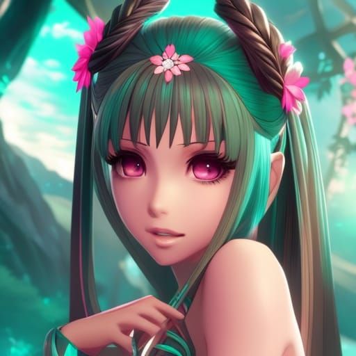 Flower Girl - AI Generated Artwork - NightCafe Creator