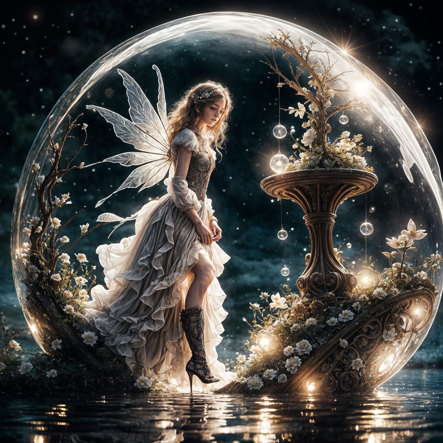 Trapped In A Ocean Orb  by @EowElysion