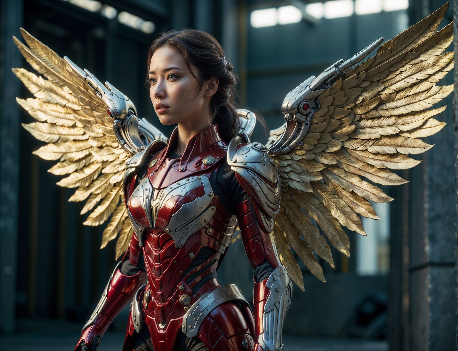 Iron Man Golden Armored Mixed Wings