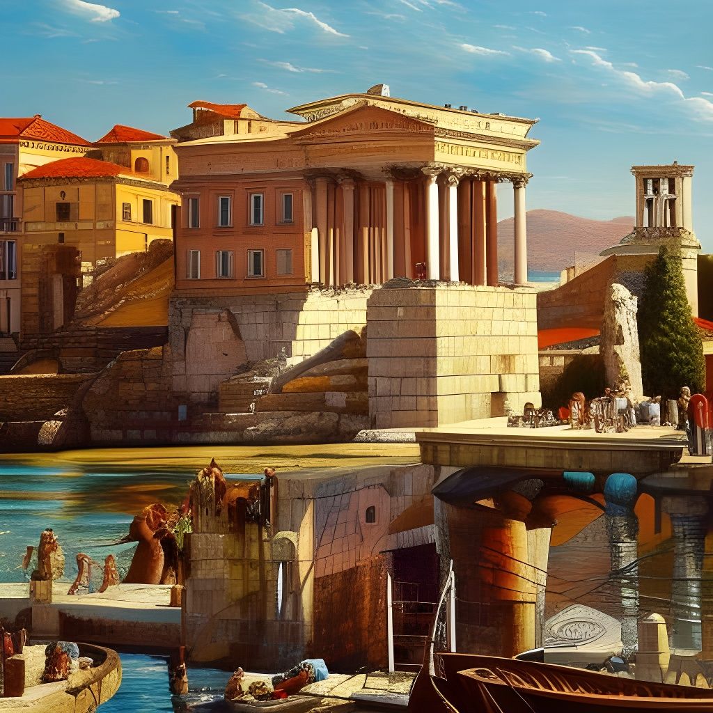 beautiful roman city - AI Generated Artwork - NightCafe Creator